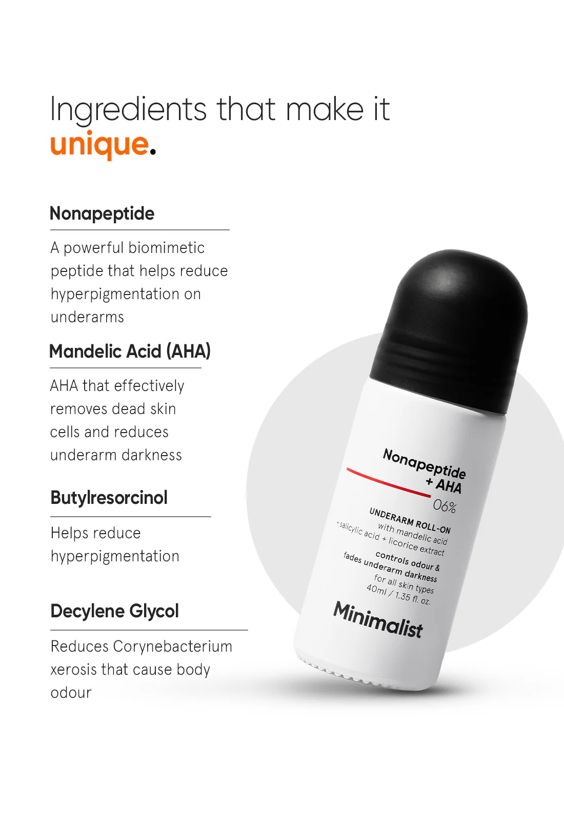 Nonapeptide + AHA 6% Underarm Roll-On - Image 4